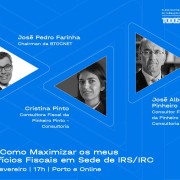 Talk: Como maximizar os meus benefícios fiscais em sede de IRS/IRC | Porto e Online – 15 de Fevereiro