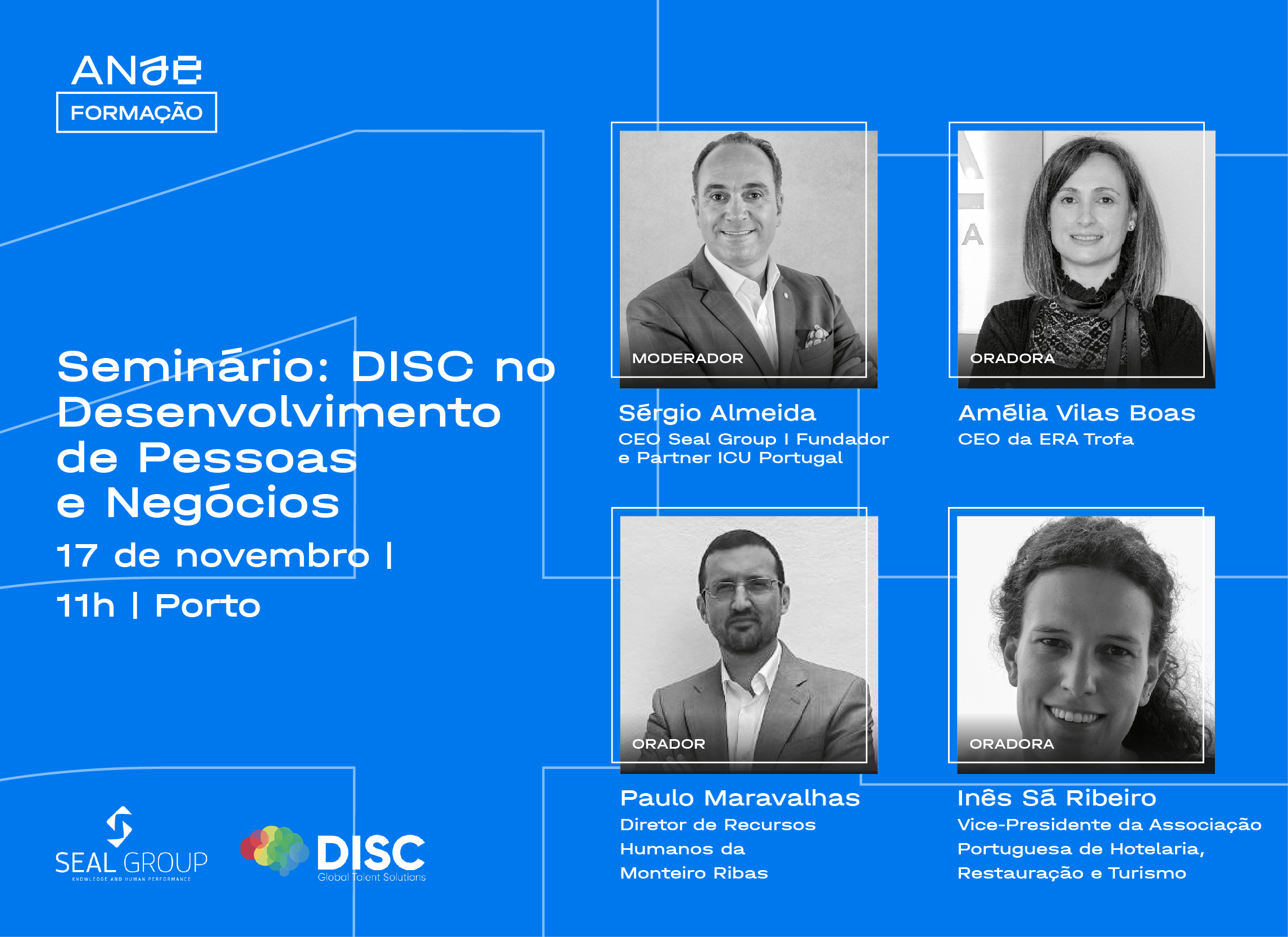 Seminário: DISC no desenvolvimento de pessoas e negócios – 17 de Novembro